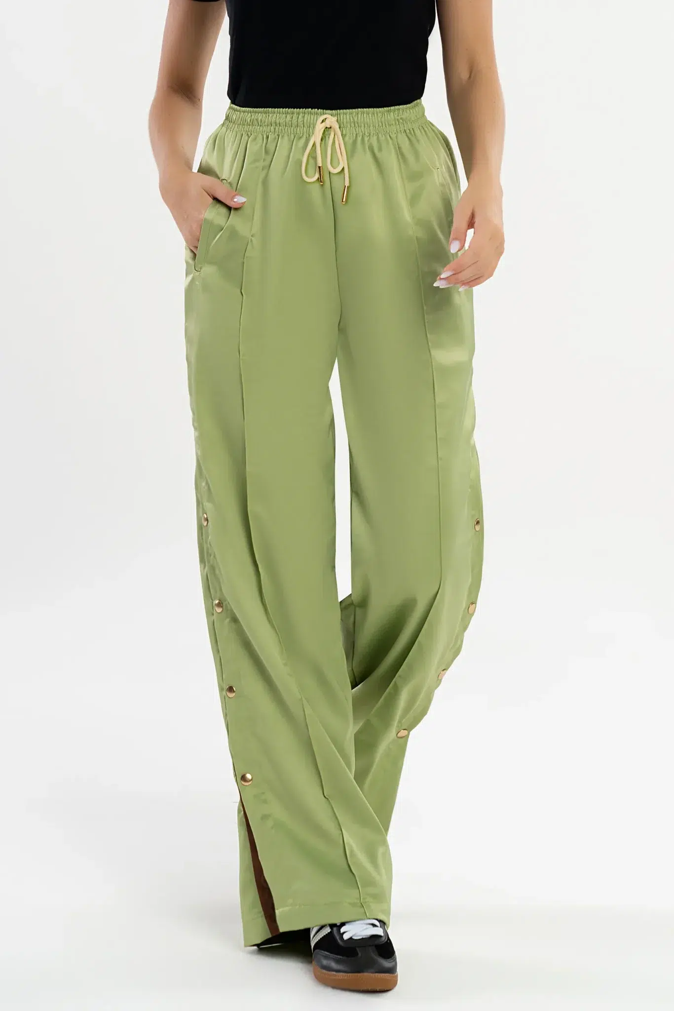 BECHOSE-calca-dalia-pistache-acetinado-5061206-1 Calça Dália Pistache Acetinado - Imagem 1