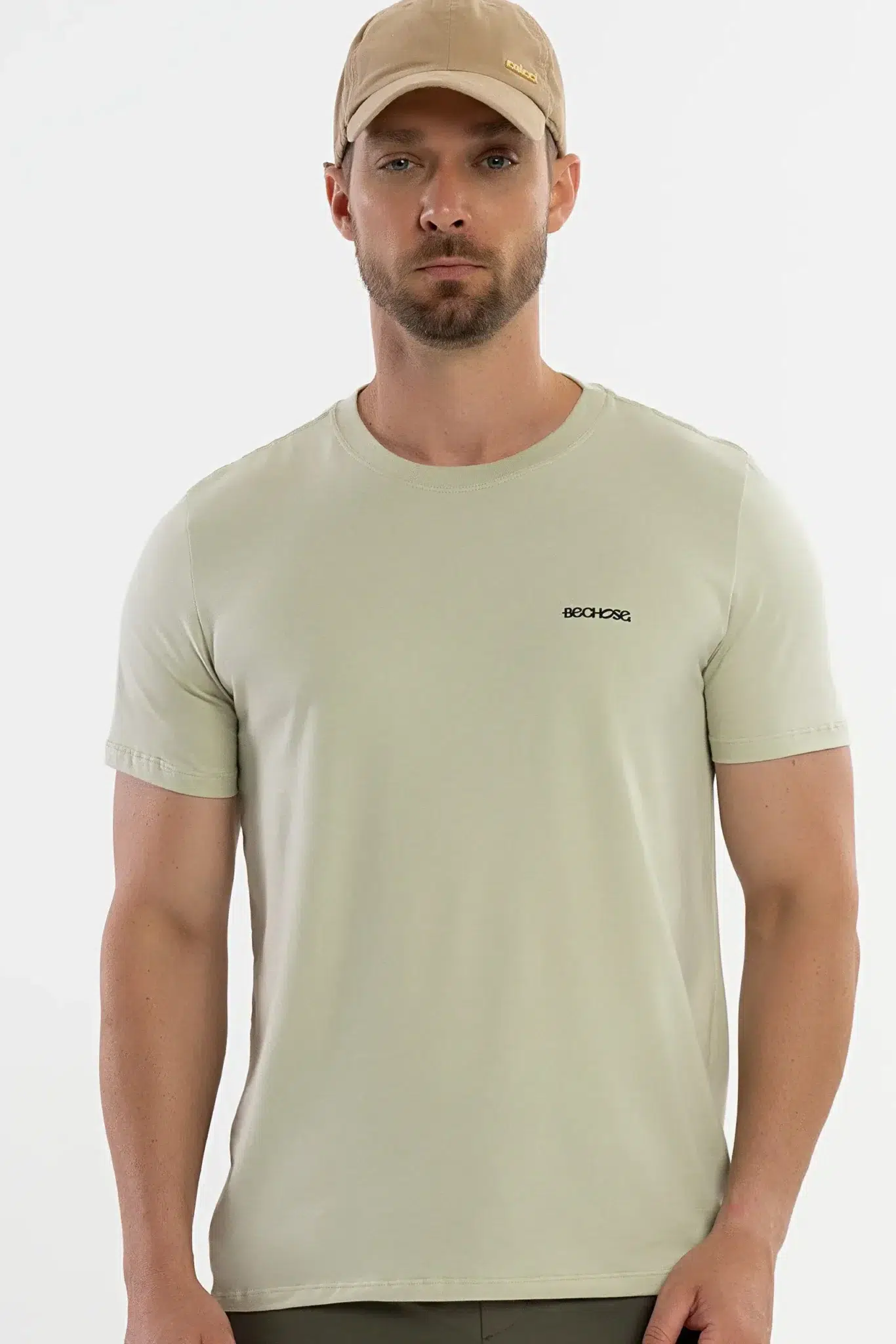 BECHOSE-camiseta-pima-carvalho-moss-gray-5010903-1 - Copia Camiseta Pima Carvalho Moss Gray - Imagem 1