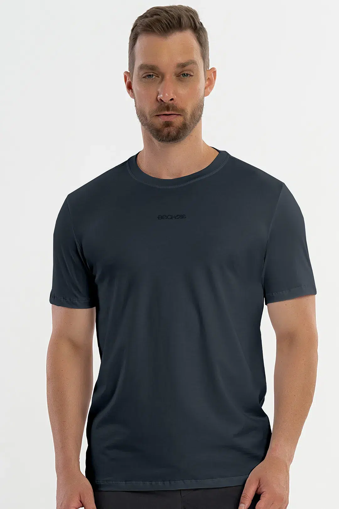 BECHOSE-camiseta-pima-carvalho-chumbo_1 Camiseta Pima Carvalho Chumbo - Imagem 1