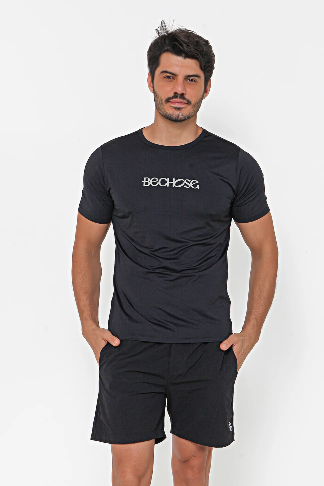 IMG_6178 Camiseta Dry Bchose Preto / Cinza - Imagem 1