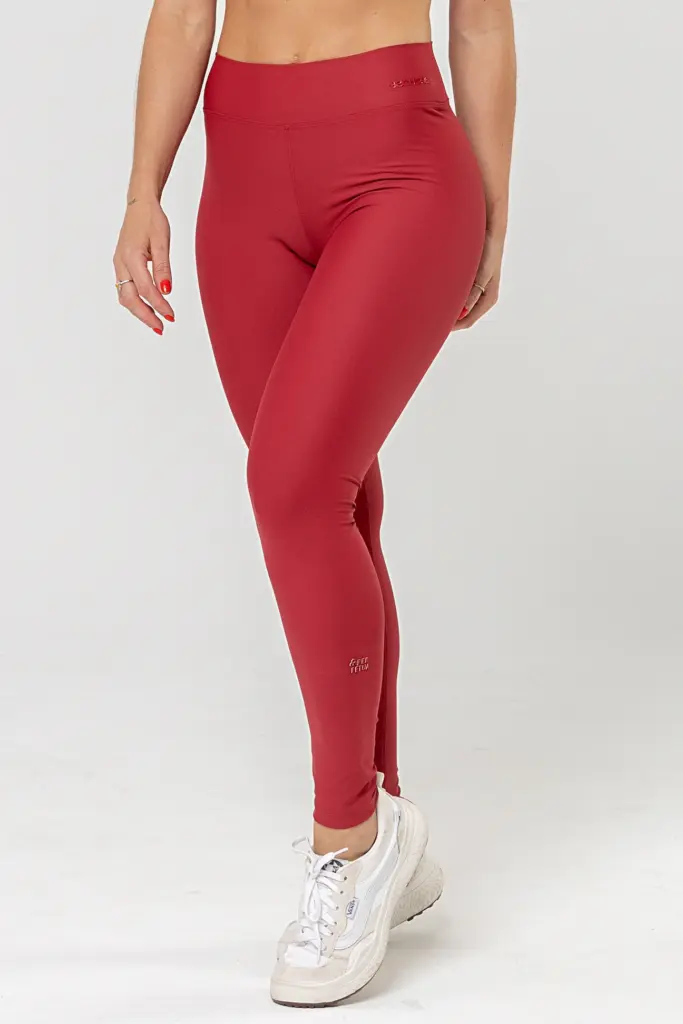 Legging fitness Perpétua 4" Red Dark | Bechose